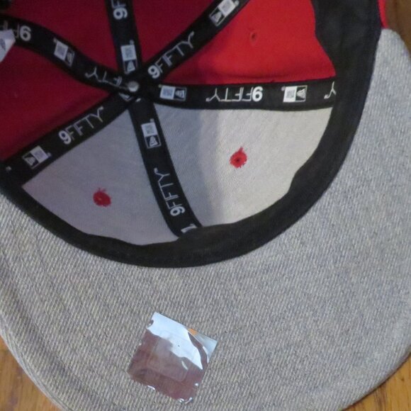 New NBA Miami Heat Youth Vintage New Era 9Fifty Snapback Cap Gray Red Classics - Picture 7 of 10